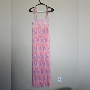 Coco + JaimesonPrinted Sunburst Pleated Maxi Dress